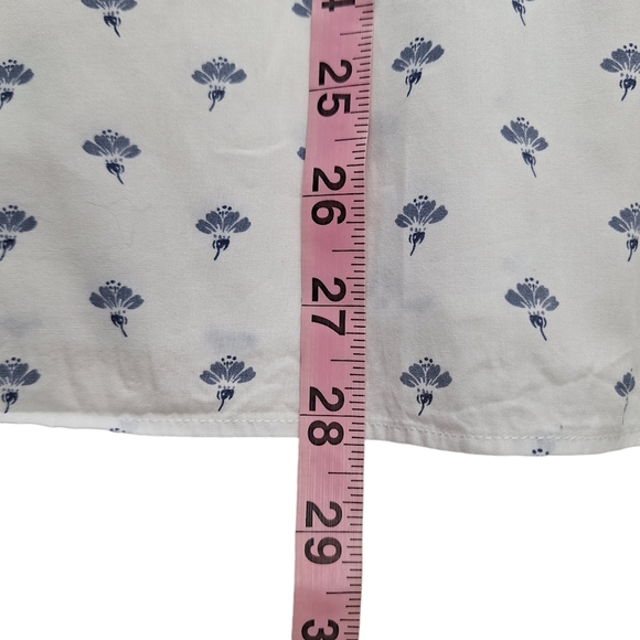 Bonobos Men Medium  Slim Fit White Blue Print Long Sleeve Button‎ Down Shirt - Picture 8 of 10